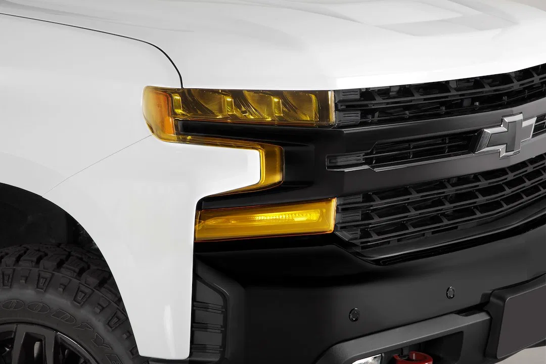 GT0990Y – GT STYLING Headlight Cover, Transparent Yellow Acrylic Set Of 6